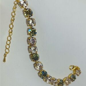 Newly, Handcrafted 8mm Chaton Swarovski Crystal Bracelet
